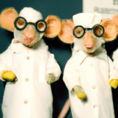 DALL·E 2022-12-07 16.35.47 - 35mm polaroid of claymation rats dressed up as lab scientists, hyper-detailed-1